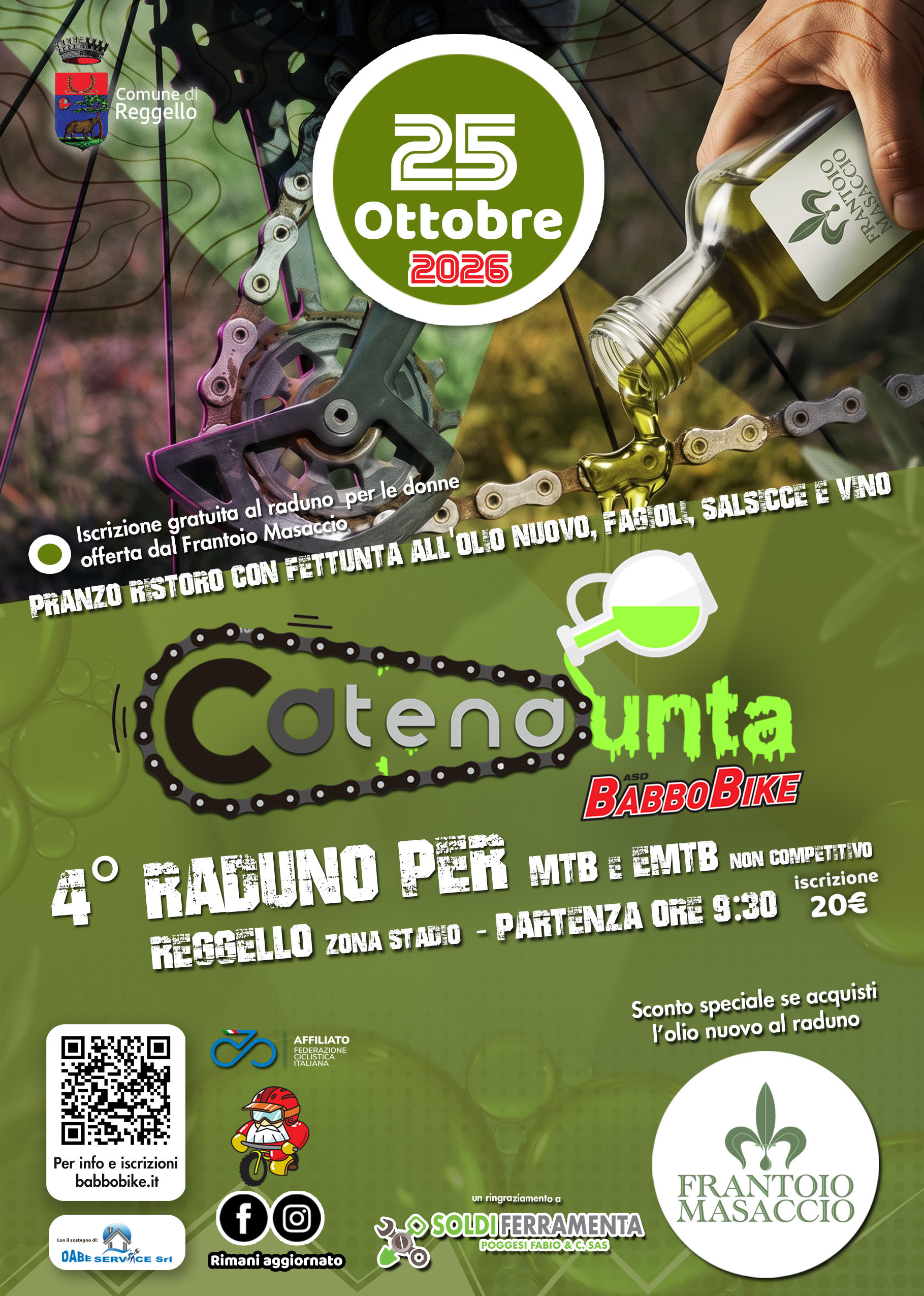 Catena Unta 2026 - Raduno MTB Non Competitivo, 25 Ottobre 2026